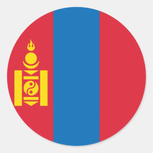 Adesivo Bandeira da Mongólia