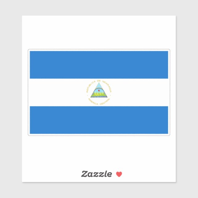 Adesivo Bandeira da Nicarágua (Folha)