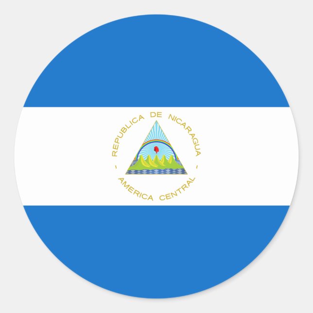Adesivo Bandeira da Nicarágua (Frente)