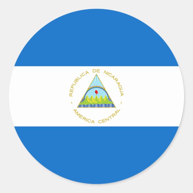 Adesivo Bandeira da Nicarágua (Frente)