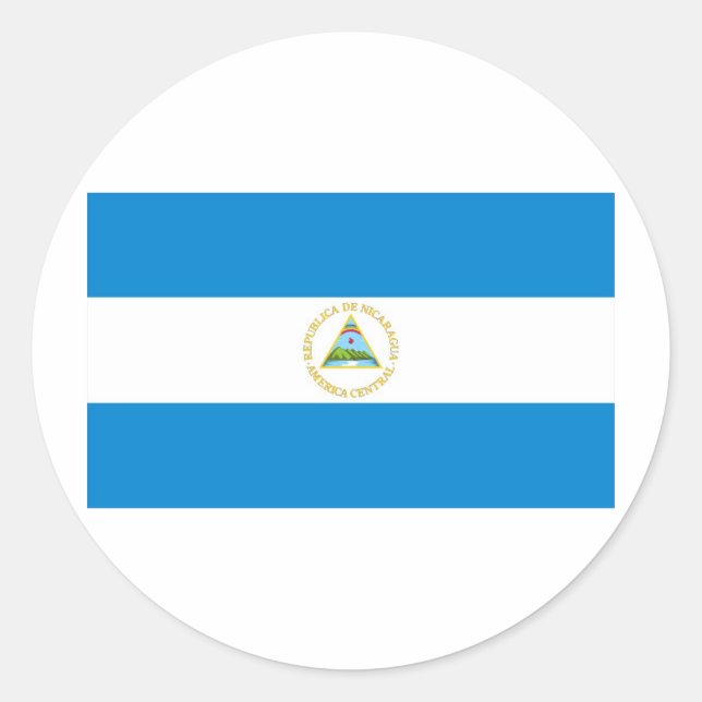 Adesivo Bandeira da Nicarágua (Frente)