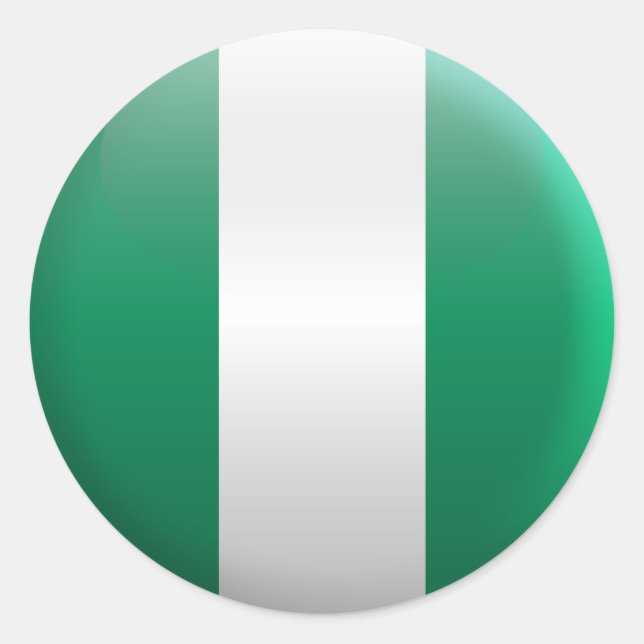 Adesivo Bandeira da Nigéria (Frente)