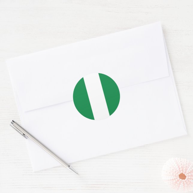 Adesivo Bandeira da Nigéria (Envelope)