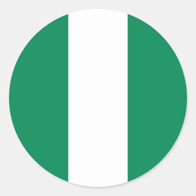 Adesivo Bandeira da Nigéria (Frente)