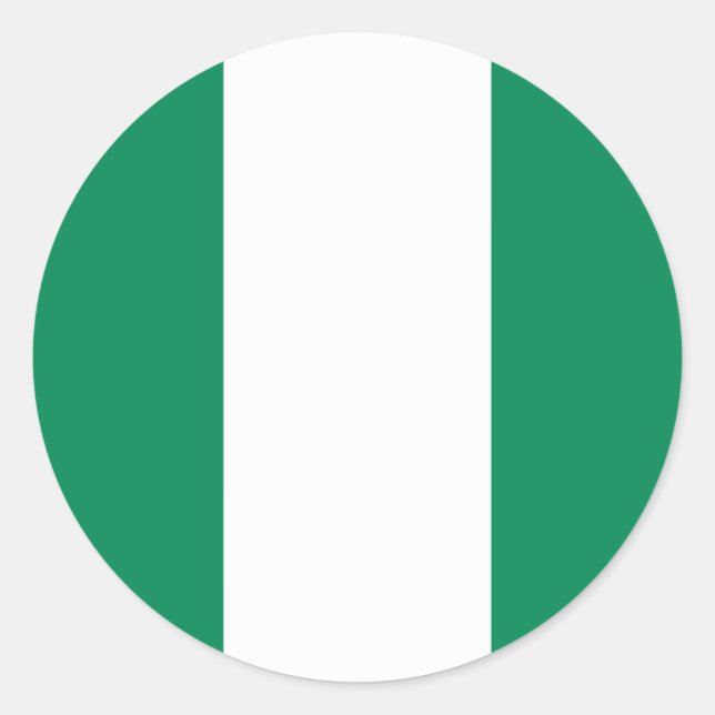 Adesivo Bandeira da Nigéria (nigeriana) (Frente)