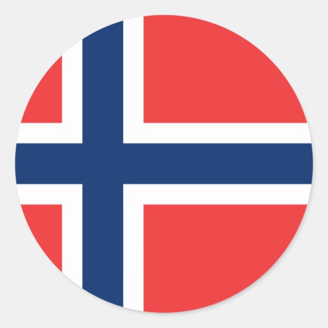 Adesivo Bandeira da Noruega (Frente)