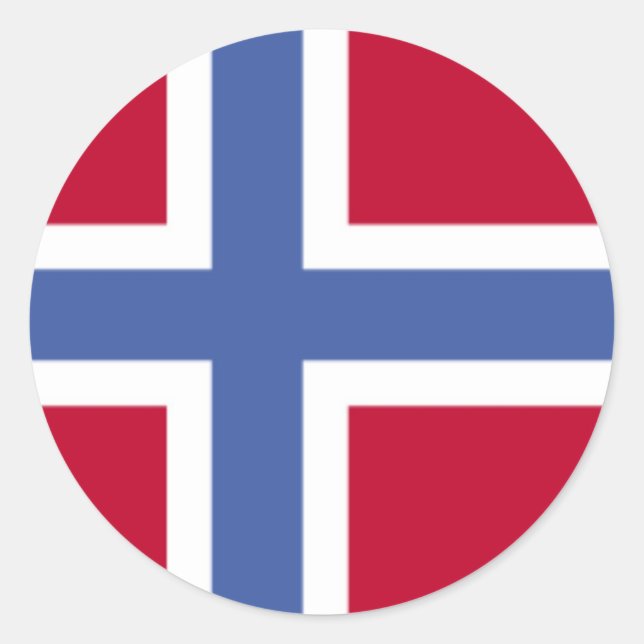 Adesivo Bandeira da Noruega (Frente)