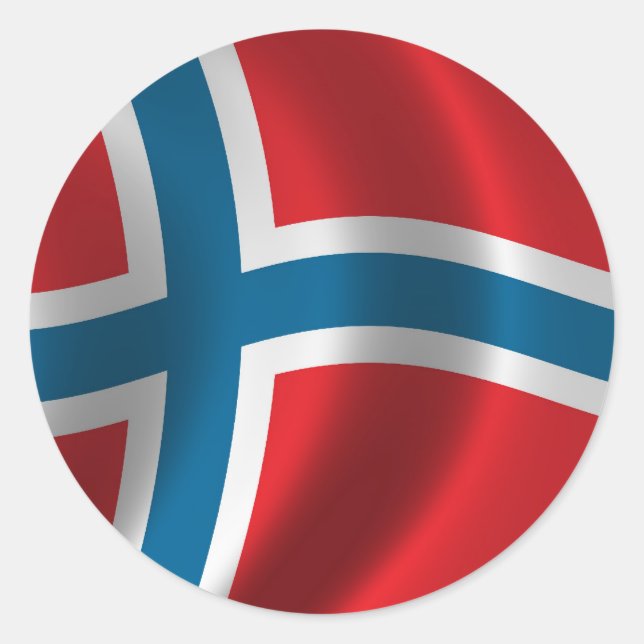 Adesivo Bandeira da Noruega (Frente)