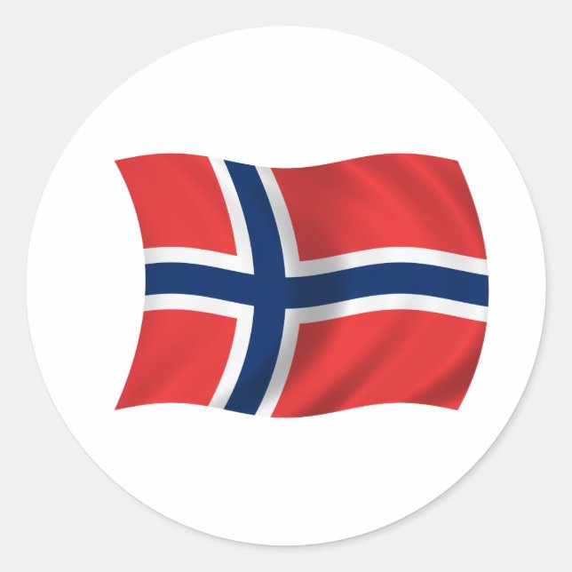 Adesivo Bandeira da Noruega (Frente)