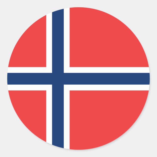 Adesivo Bandeira da Noruega (Frente)