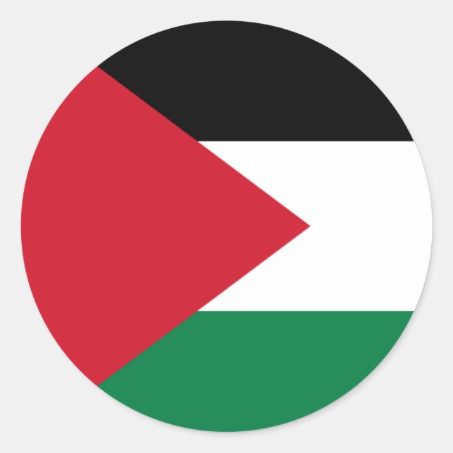 Adesivo Bandeira da Palestina (Palestina) (Frente)