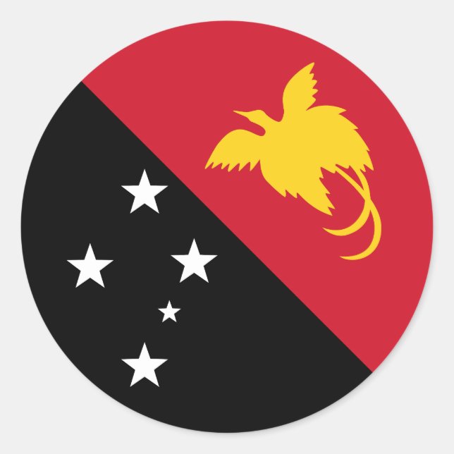 Adesivo Bandeira da Papua-Nova Guiné (Frente)