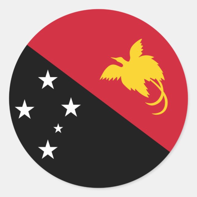 Adesivo Bandeira da Papua-Nova Guiné, Bandeira da Papua-No (Frente)