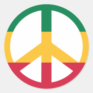 Adesivo Bandeira da paz da reggae