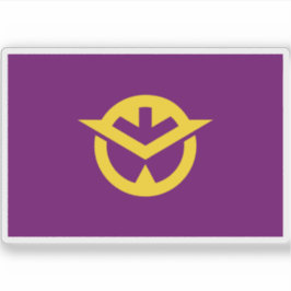 Adesivo Bandeira da Prefeitura de Okayama, Japão
