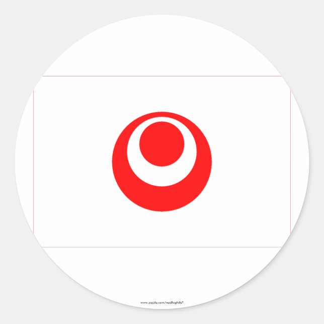 Adesivo Bandeira da Prefeitura de Okinawa (Frente)
