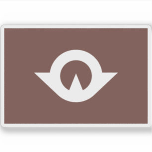 Adesivo Bandeira da Prefeitura de Yamaguchi, Japão