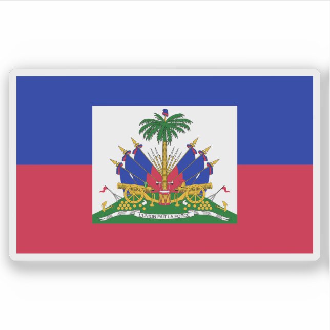 Adesivo Bandeira da Primeira República do Haiti (1859-1964 (Frente)