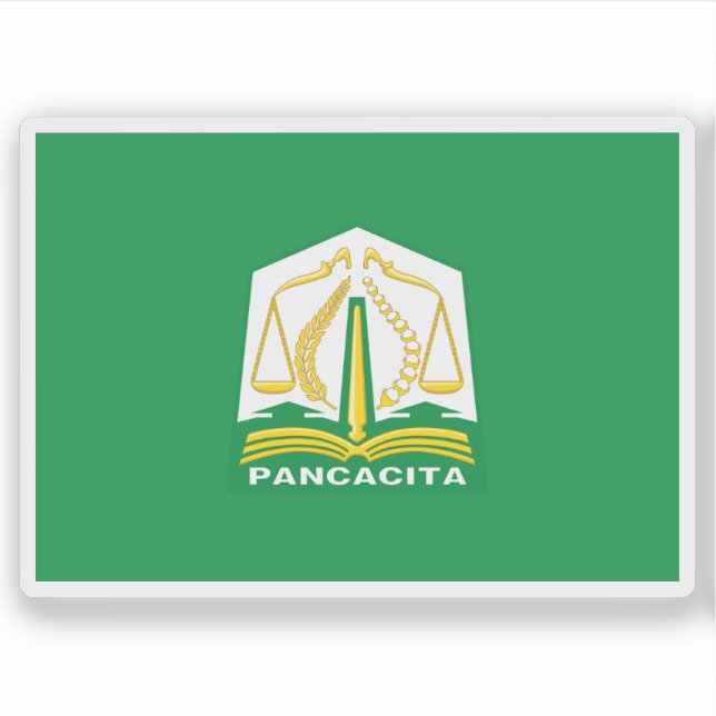 Adesivo Bandeira da província de Aceh, Indonésia (Frente)