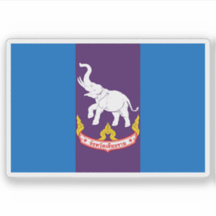 Adesivo Bandeira da província de Chiang Rai, Tailândia