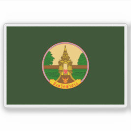 Adesivo Bandeira da província de Lampang, Tailândia