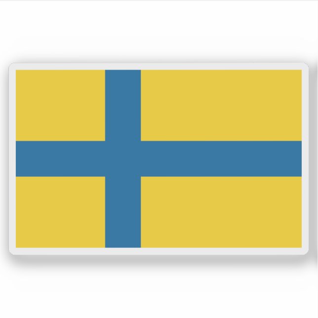 Adesivo Bandeira da província de Östergötland, Suecia (Frente)