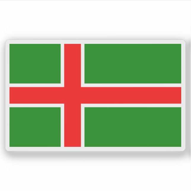Adesivo Bandeira da província de Småland, Suecia (Frente)
