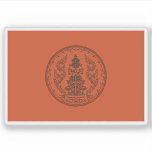 Adesivo Bandeira da província de Udon Thani, Tailândia