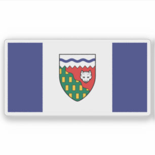 Adesivo Bandeira da província dos Territórios do Noroeste,