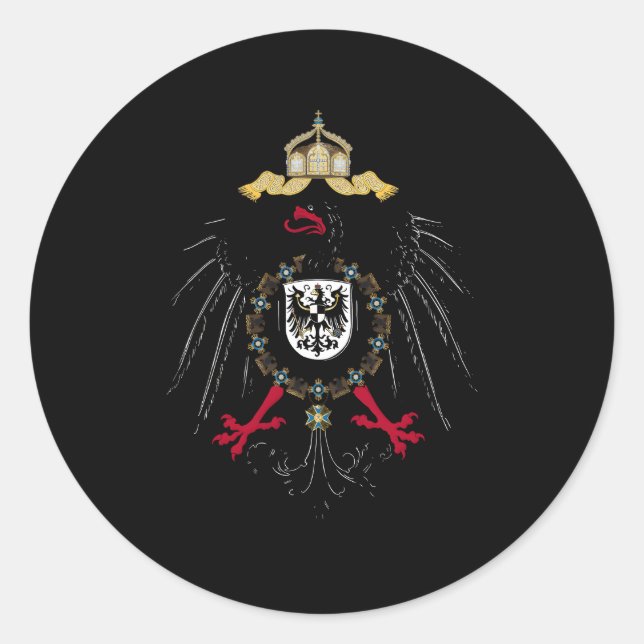 Adesivo Bandeira Da Prússia Ger Gery Prussiana (Frente)