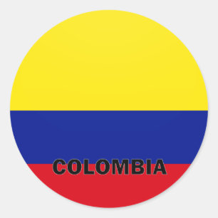 Adesivo Bandeira da qualidade de Colômbia Roundel