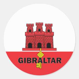 Adesivo Bandeira da qualidade de Gibraltar Roundel