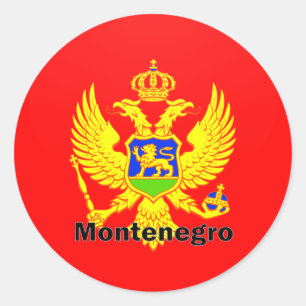 Adesivo Bandeira da qualidade de Montenegro Roundel