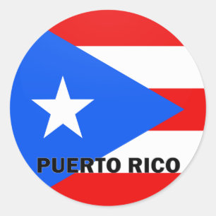 Adesivo Bandeira da qualidade de Puerto Rico Roundel