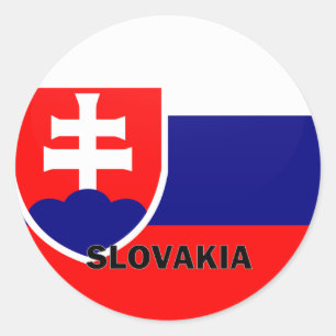 Adesivo Bandeira da qualidade de Slovakia Roundel