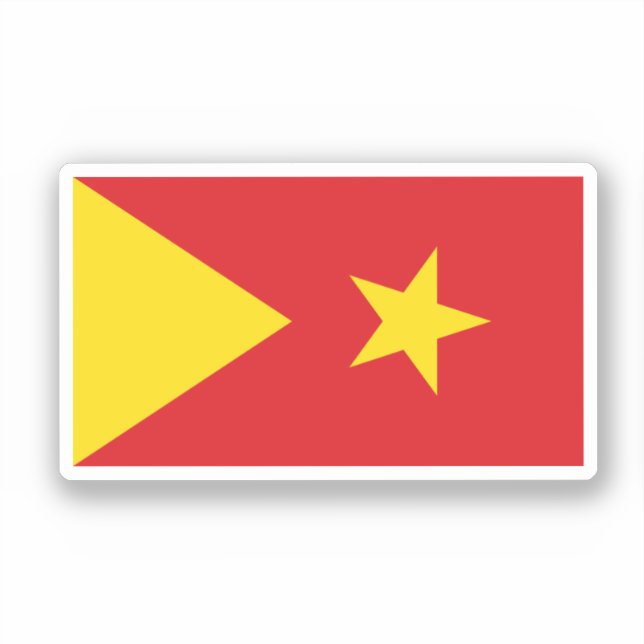 Adesivo Bandeira da região de Tigray (Frente)