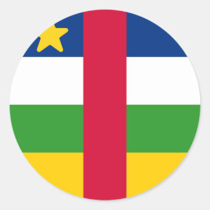 Adesivo Bandeira da República Centro-Africana
