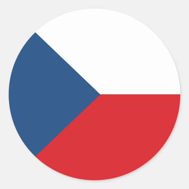 Adesivo Bandeira da República Checa (Frente)
