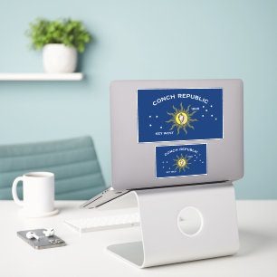 Adesivo Bandeira da República Conch, Bandeira da Chave Oci