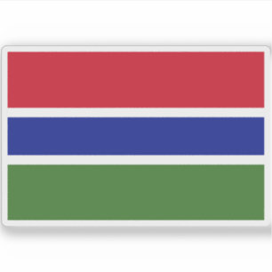 Adesivo Bandeira da República da Gâmbia