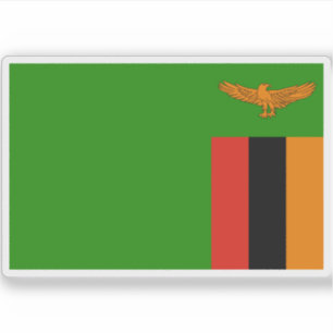 Adesivo Bandeira da República da Zâmbia