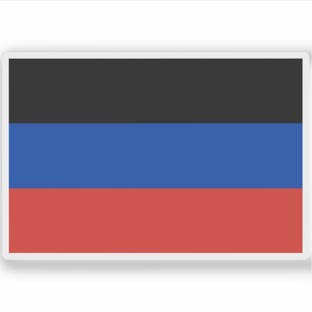 Adesivo Bandeira da República das Pessoas de Donetsk (Frente)