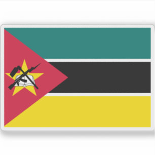 Adesivo Bandeira da República de Moçambique