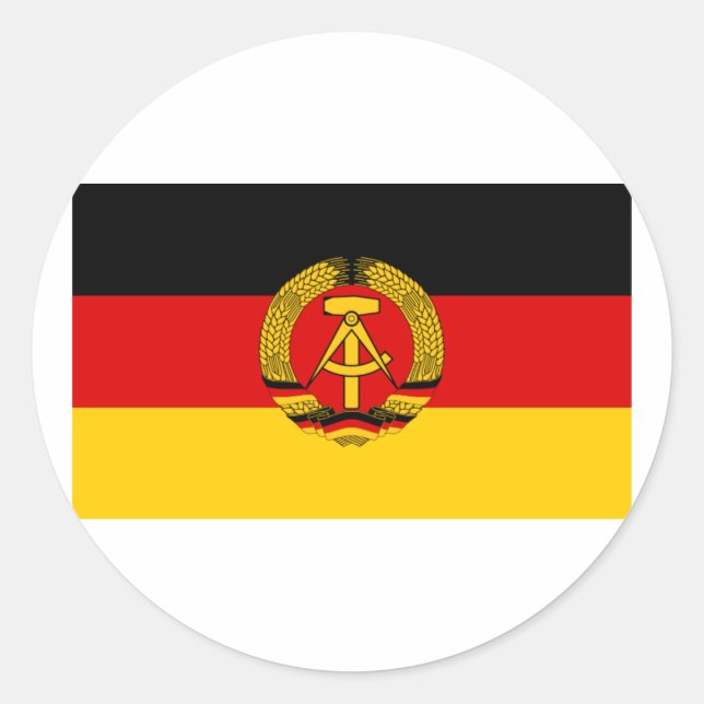 Adesivo Bandeira da República Democrática Alemã DDR (Frente)