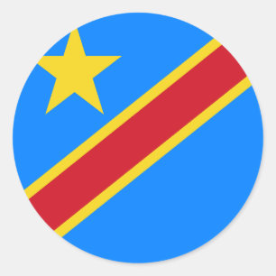 Adesivo Bandeira da República Democrática do Congo