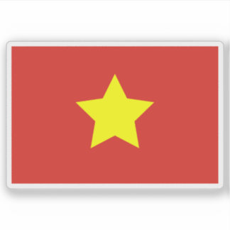 Adesivo Bandeira da República Democrática do Vietnã ('45-'