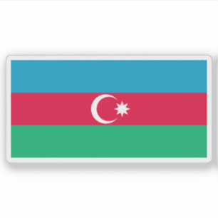 Adesivo Bandeira da República do Azerbaijão (1991-2013)