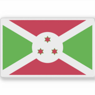 Adesivo Bandeira da República do Burundi