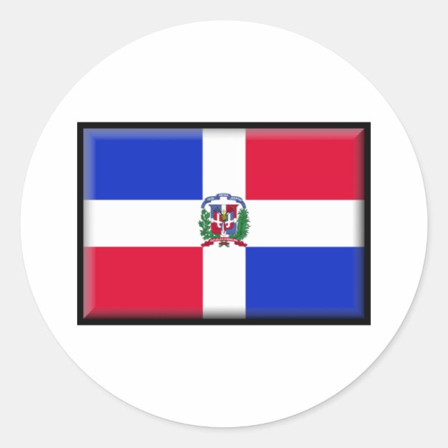 Adesivo Bandeira da República Dominicana (Frente)