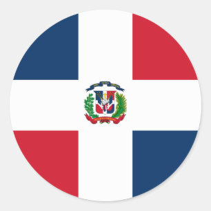 Adesivo Bandeira da República Dominicana